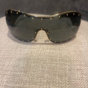 Black and gold Versace sunglasses